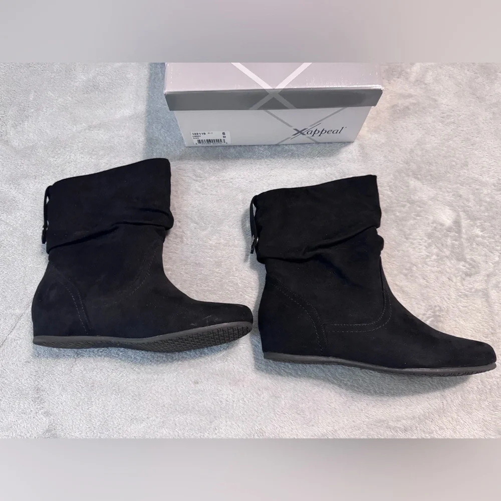 Xappeal Women’s Black Carney Wedge Boot size 6 - Picture 7 of 8